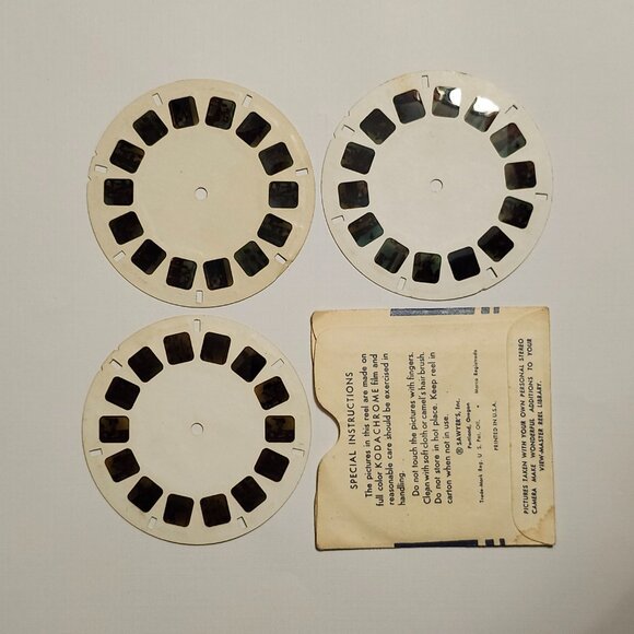 VINTAGE View Master Reels x 3 WORDS MAKE STORIES Pinocchio Walt Disney - Picture 6 of 6